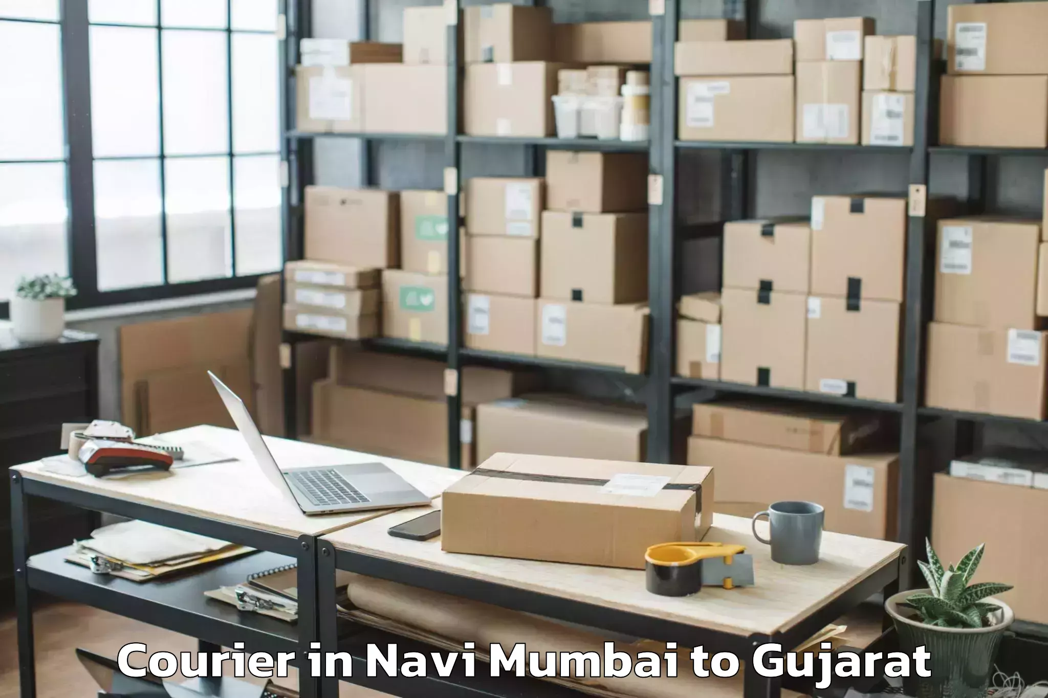 Navi Mumbai to Kamrej Courier Booking